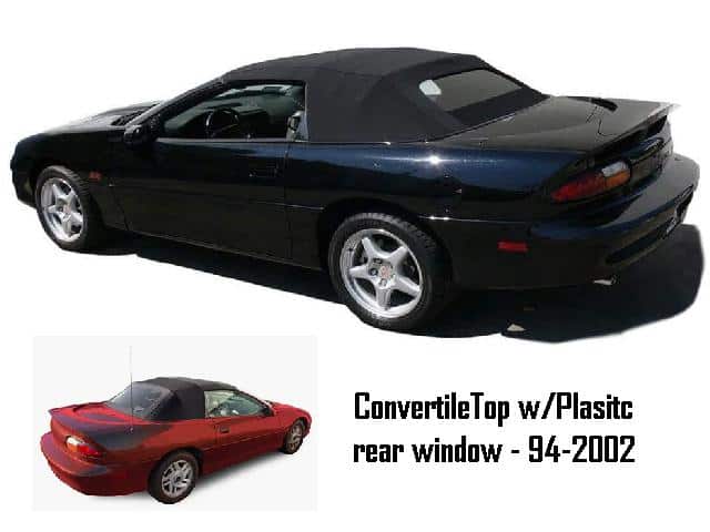 Convertible Top: 93-02F w/ Plastic rear window
